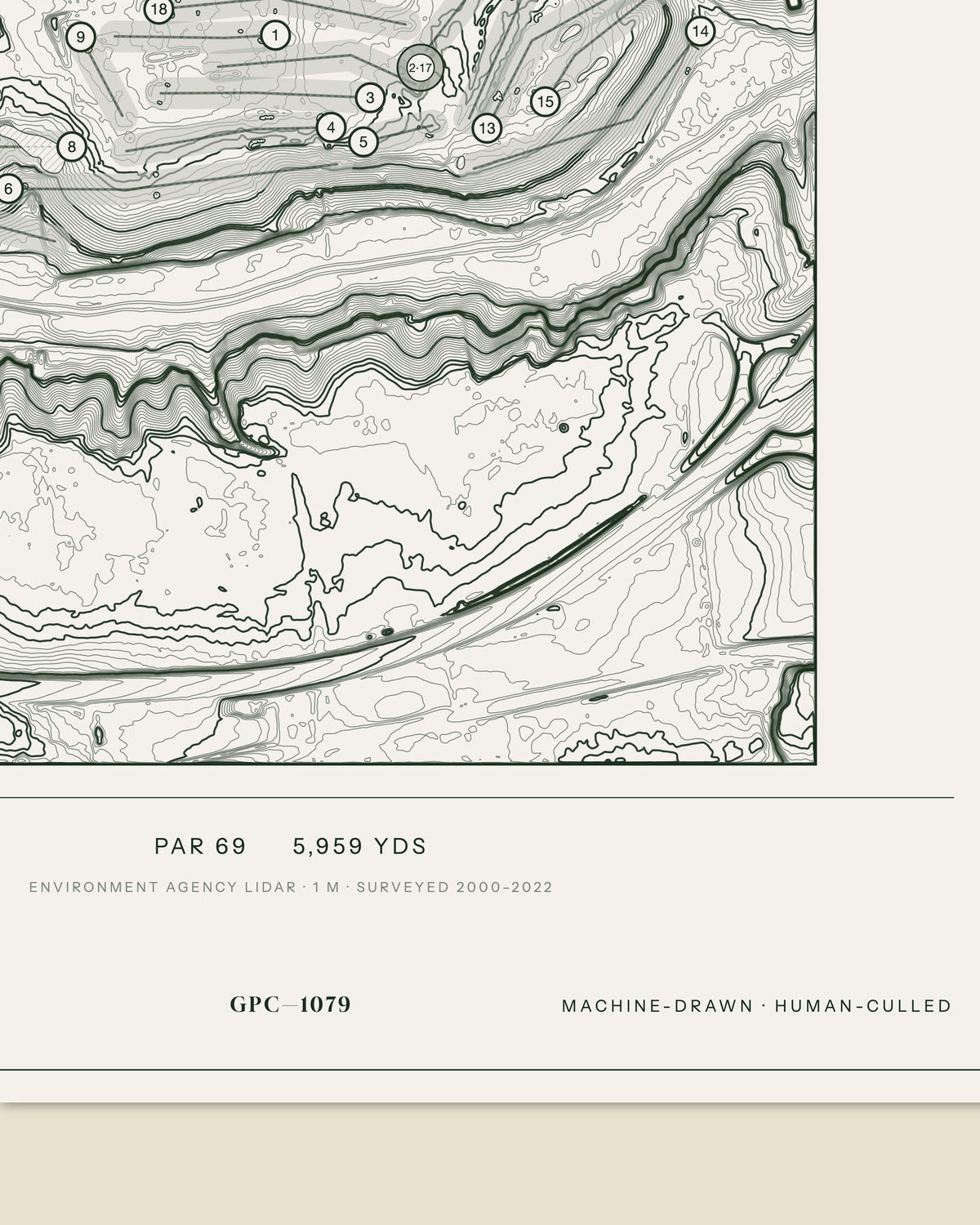 Mardyke Valley, Essex print, data strip and edition mark