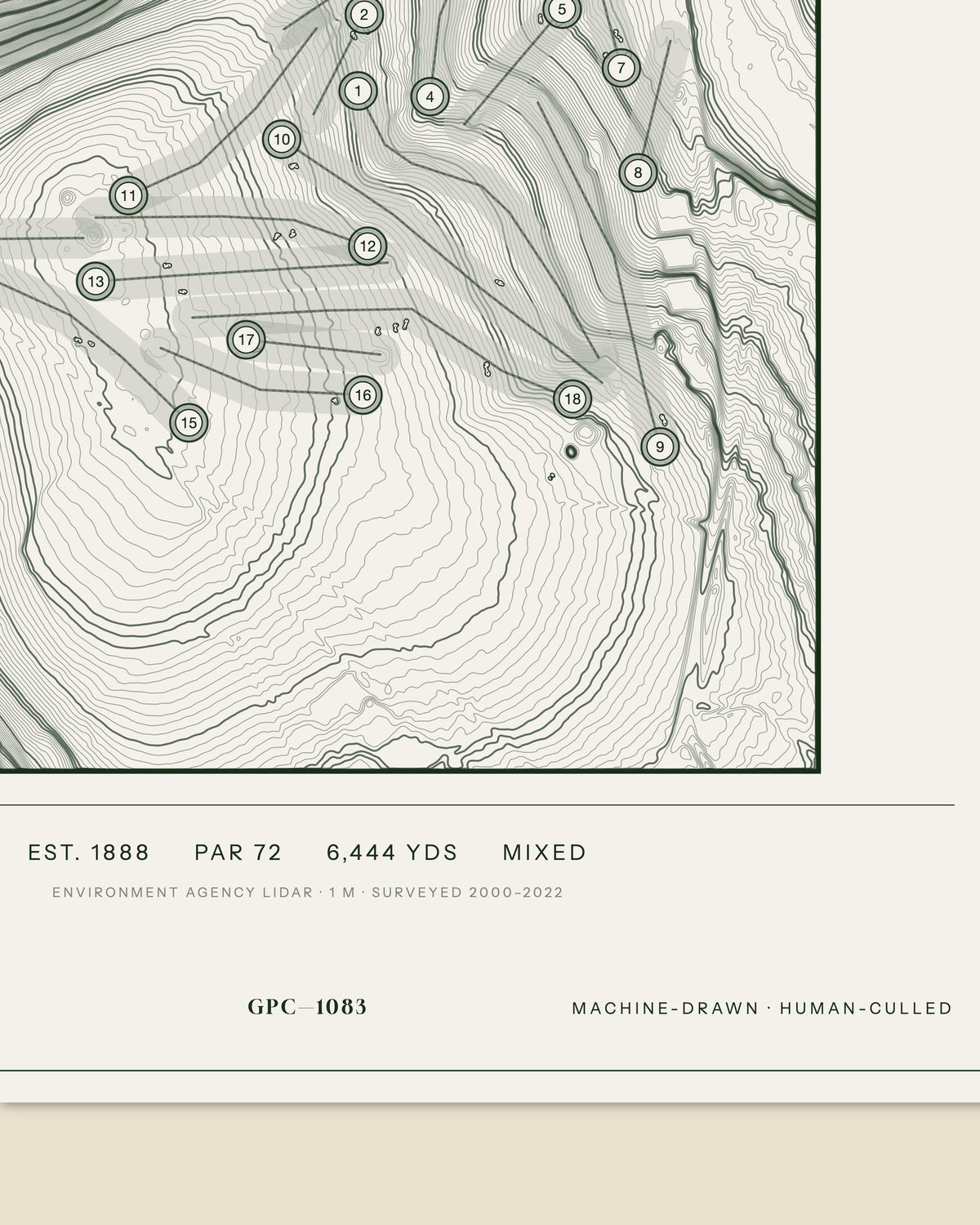Marlborough, Wiltshire print, data strip and edition mark