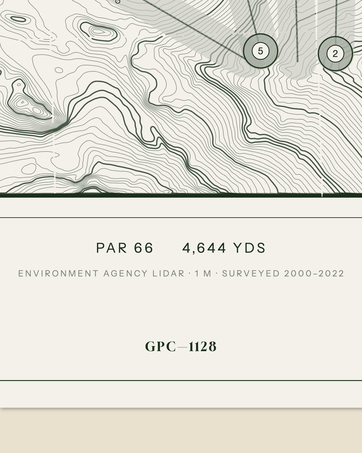 Mortehoe and Woolacombe, Devon print, data strip and edition mark