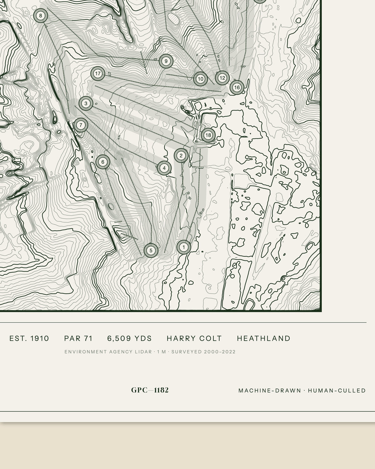 Old Fold Manor, Hertfordshire print, data strip and edition mark