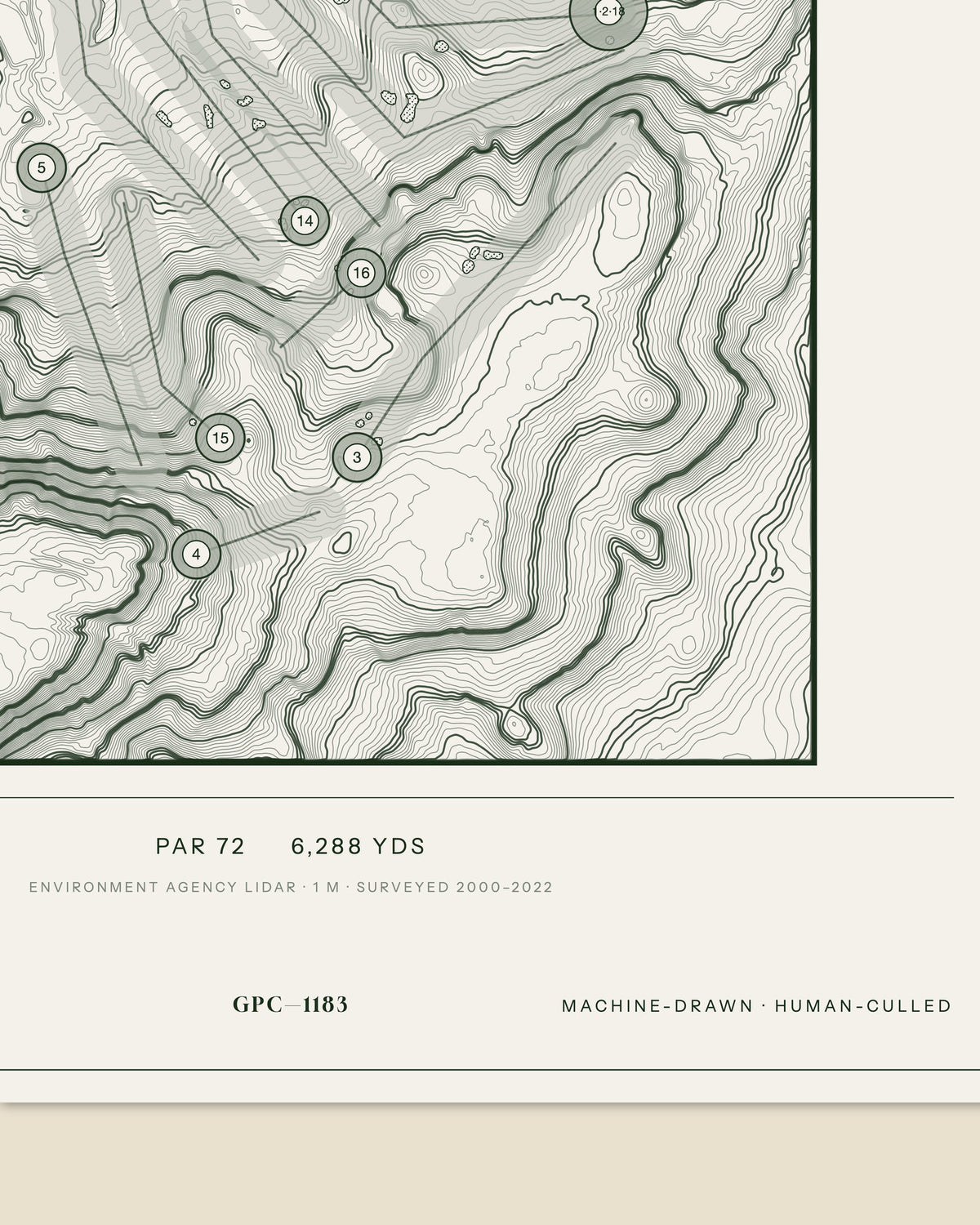 Old Thorns, Hampshire print, data strip and edition mark