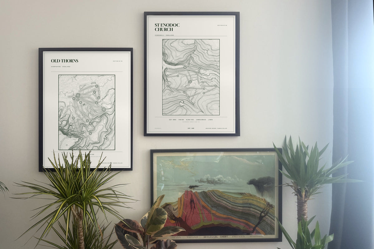 Old Thorns, Hampshire and  prints, framed, gallery wall