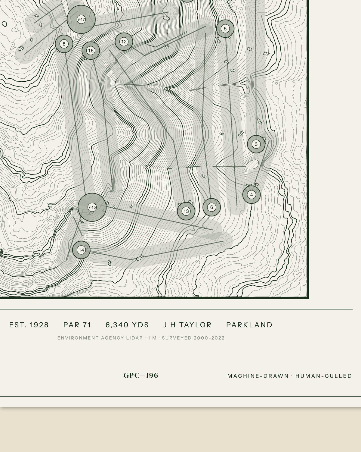 Pinner Hill, Middlesex print, data strip and edition mark
