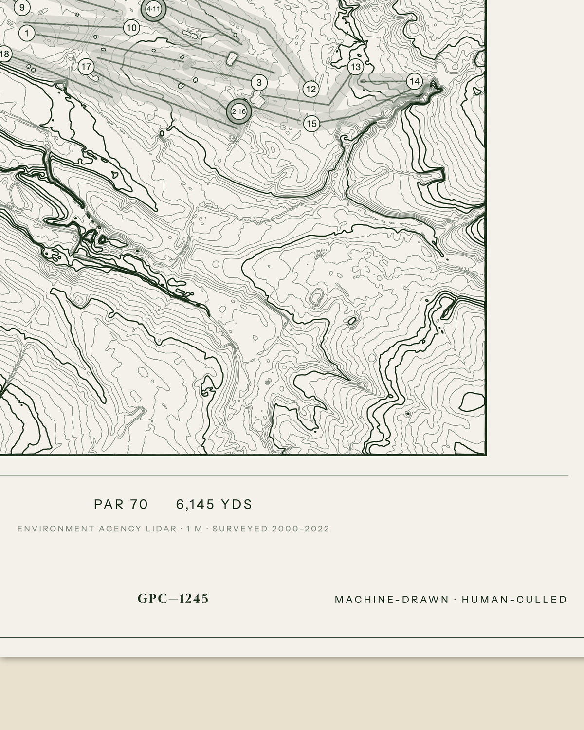 Pryors Hayes, Cheshire print, data strip and edition mark