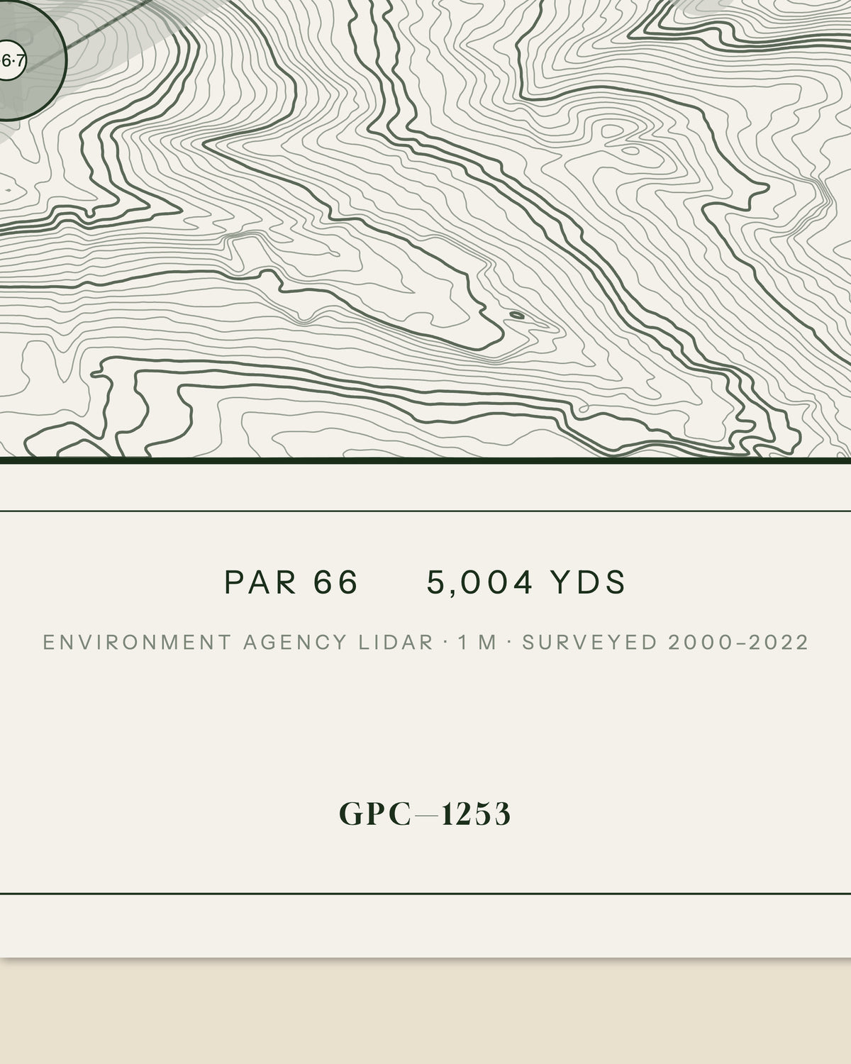 Queensbury, Yorkshire print, data strip and edition mark