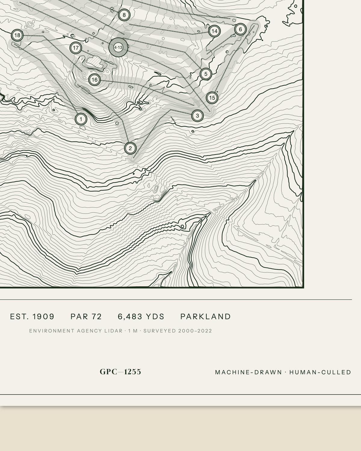 Radcliffe-On-Trent, Nottinghamshire print, data strip and edition mark