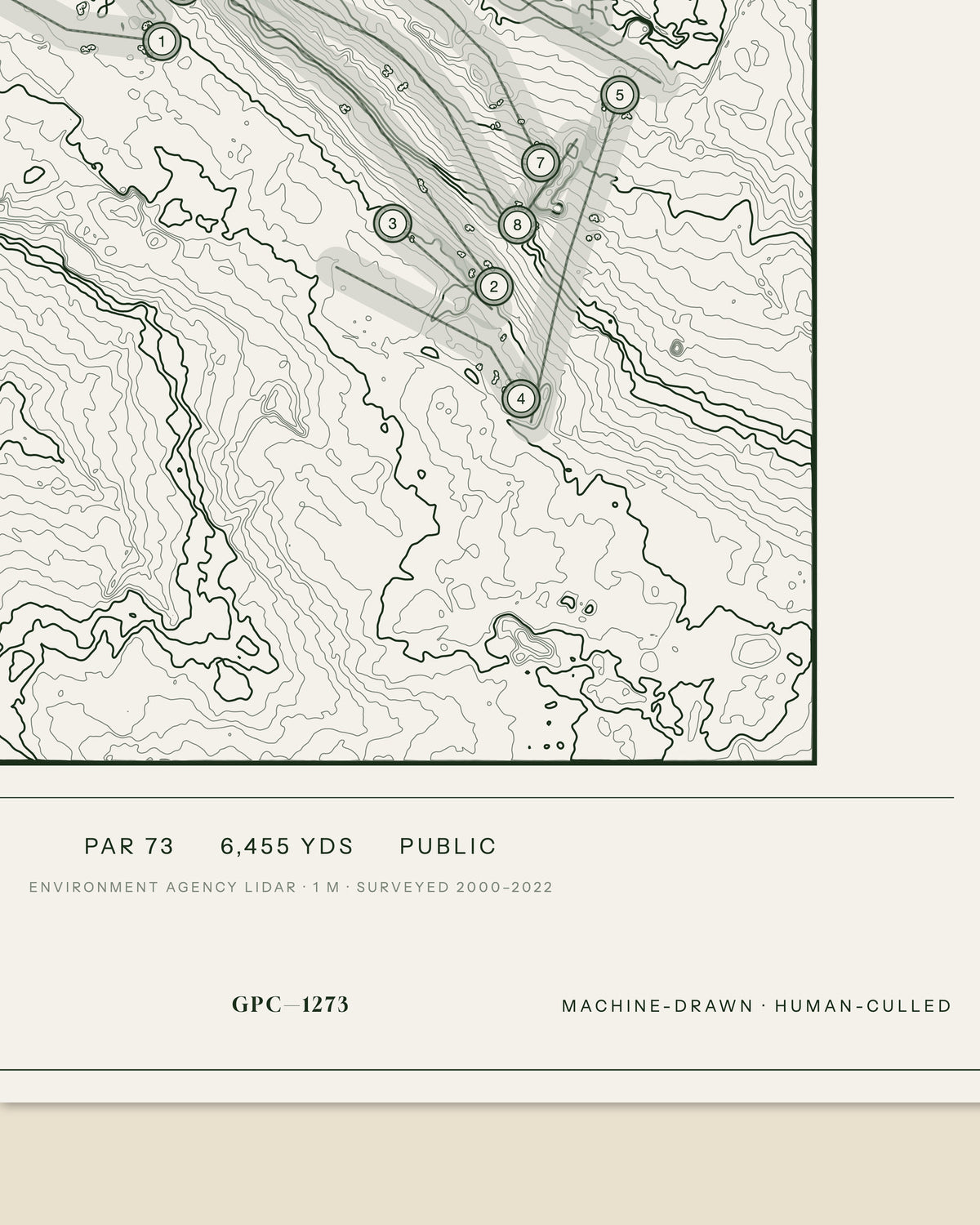 Ringway, Cheshire print, data strip and edition mark