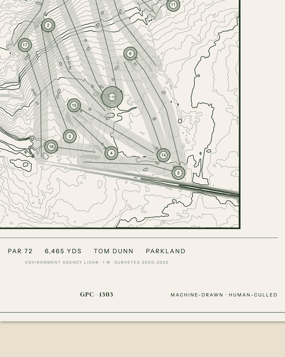 Royal Blackheath, Kent print, data strip and edition mark