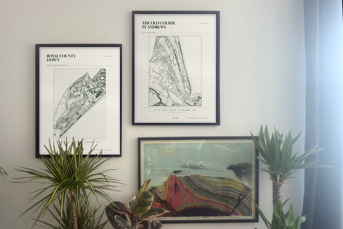 Royal County Down, Down and  prints, framed, gallery wall