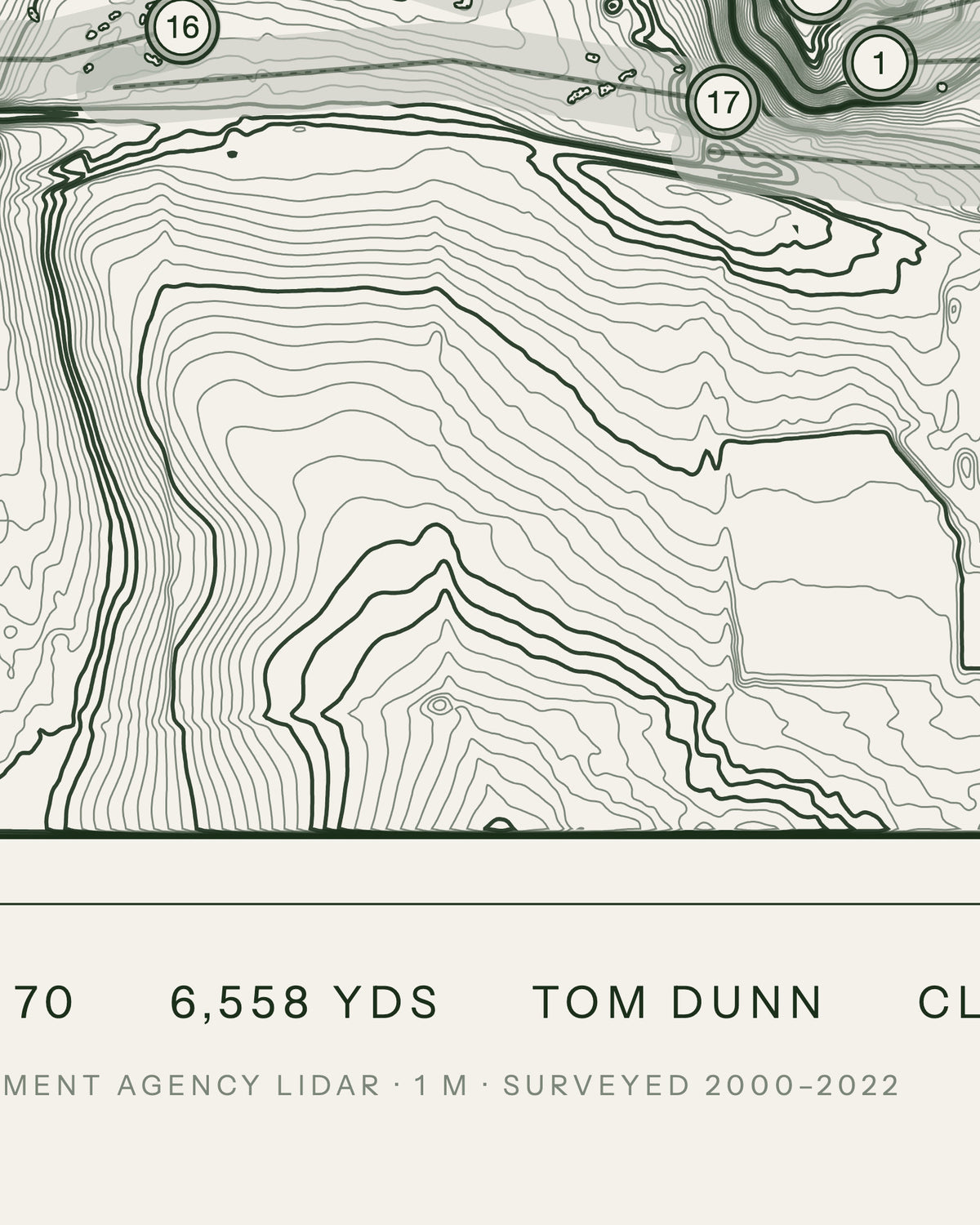 Sheringham, Norfolk print, contour detail