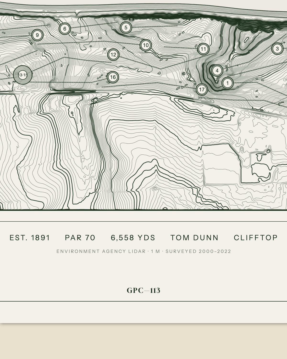 Sheringham, Norfolk print, data strip and edition mark