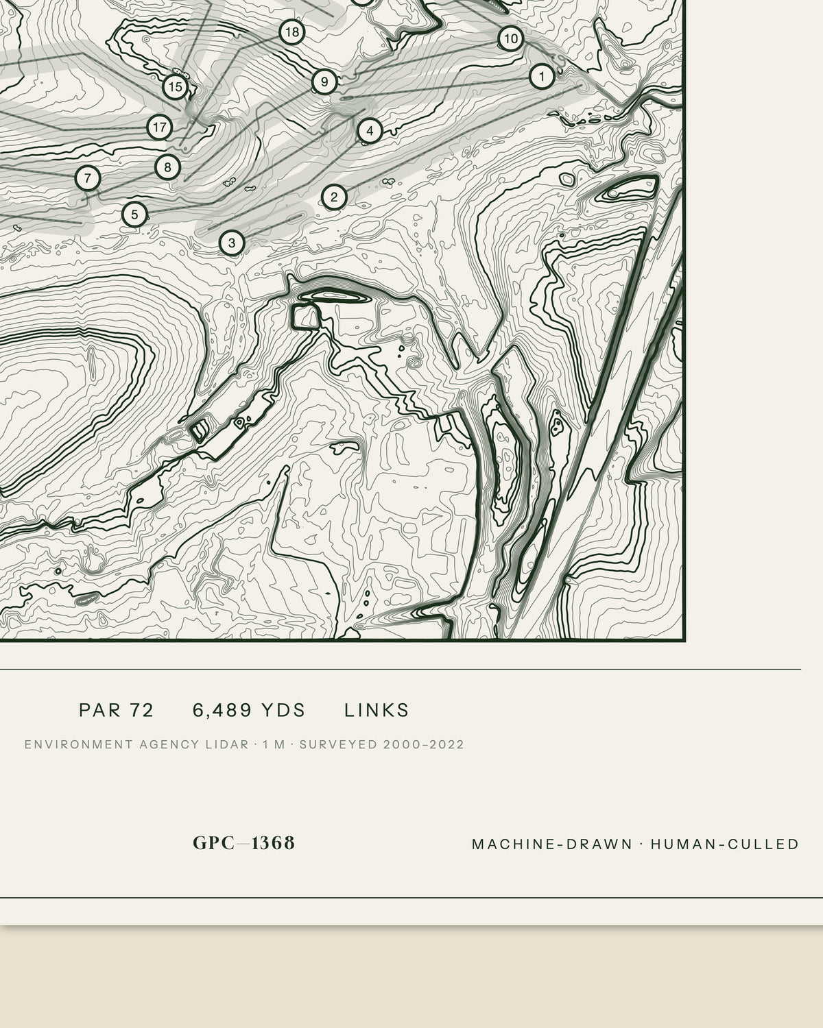 Shirley, Warwickshire print, data strip and edition mark