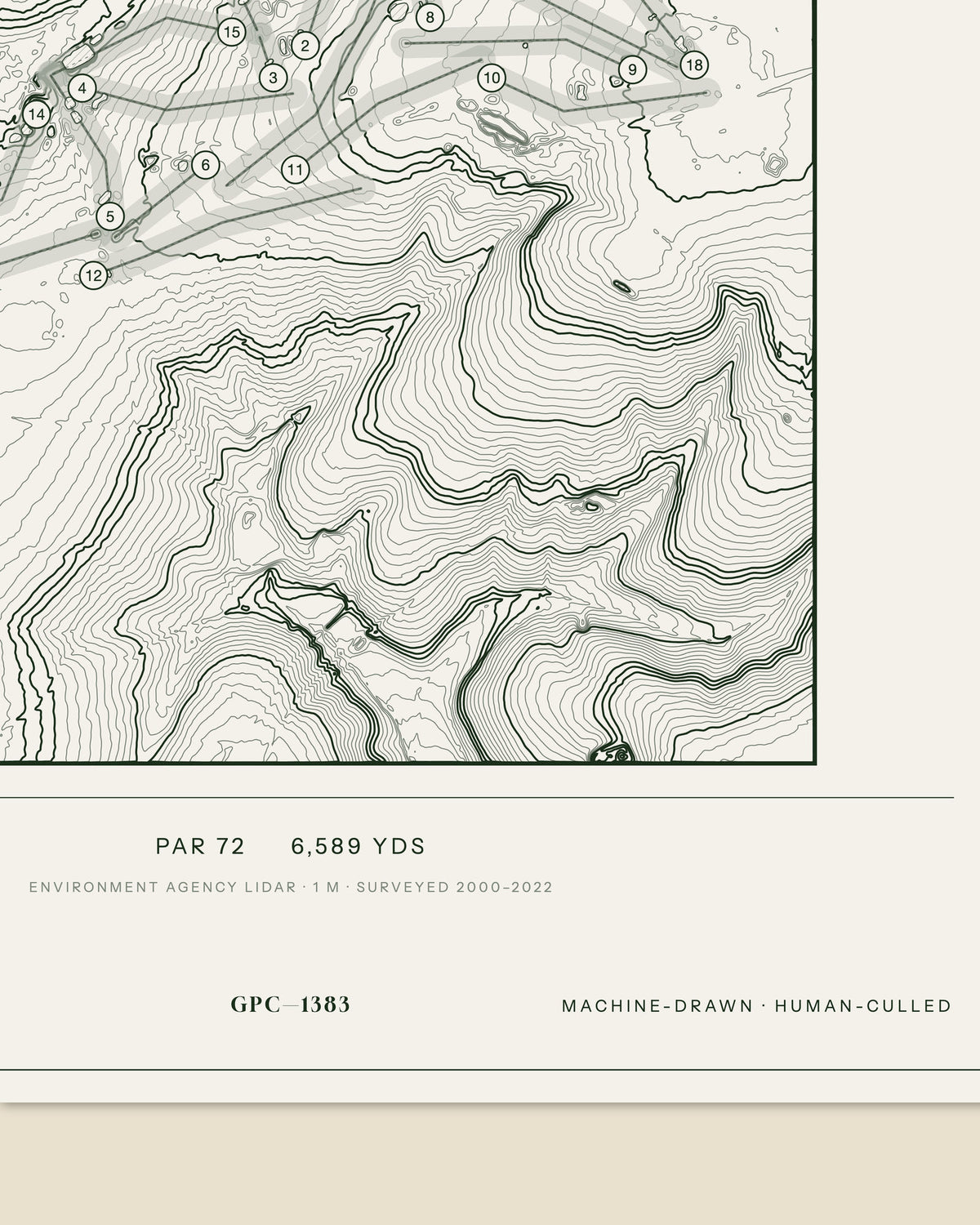Silverstone, Buckinghamshire print, data strip and edition mark