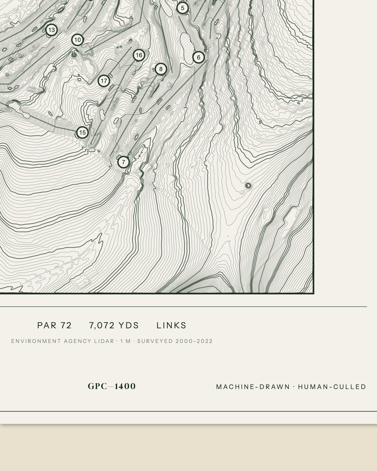 South Winchester, Hampshire print, data strip and edition mark