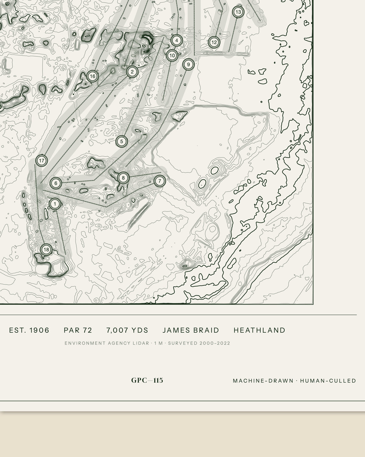 Southport & Ainsdale, Lancashire print, data strip and edition mark