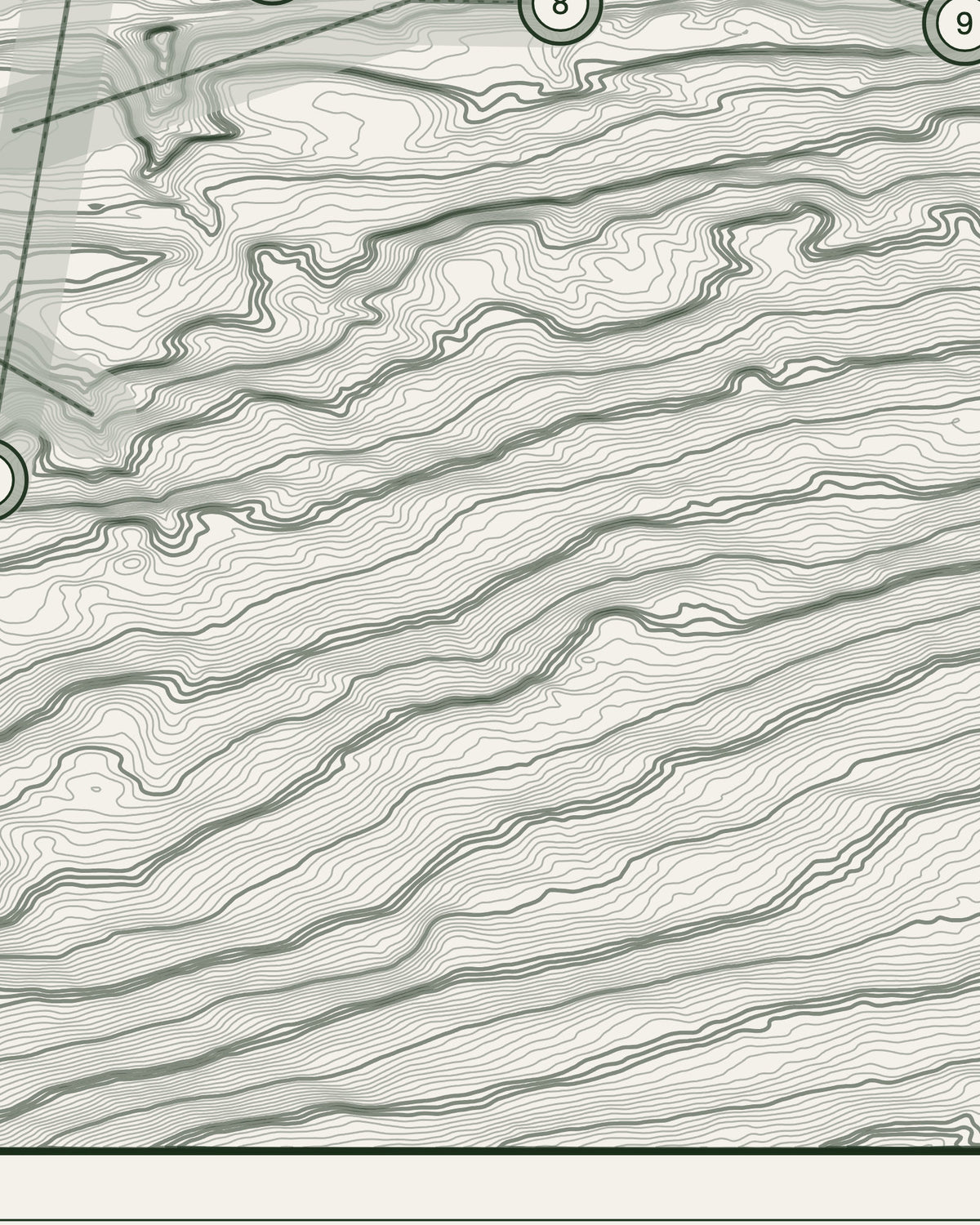 Spean Bridge, Inverness-shire print, contour detail