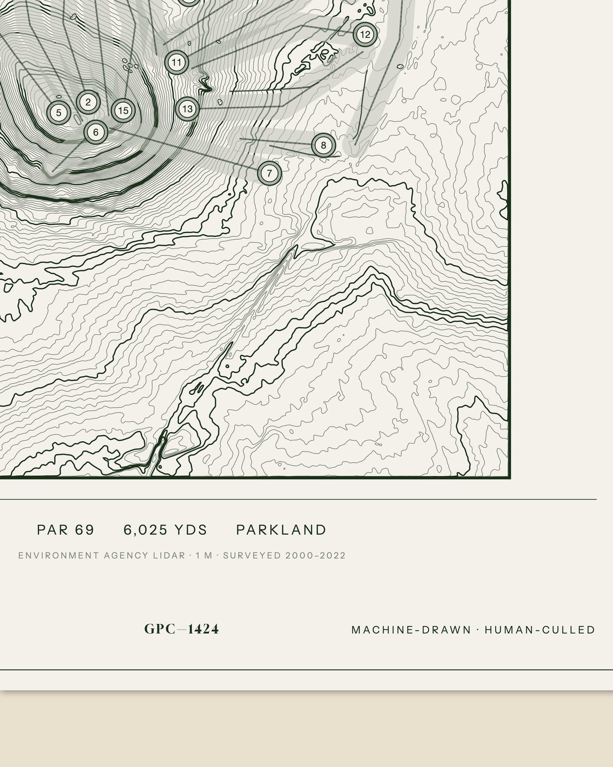 Stanmore, Middlesex print, data strip and edition mark