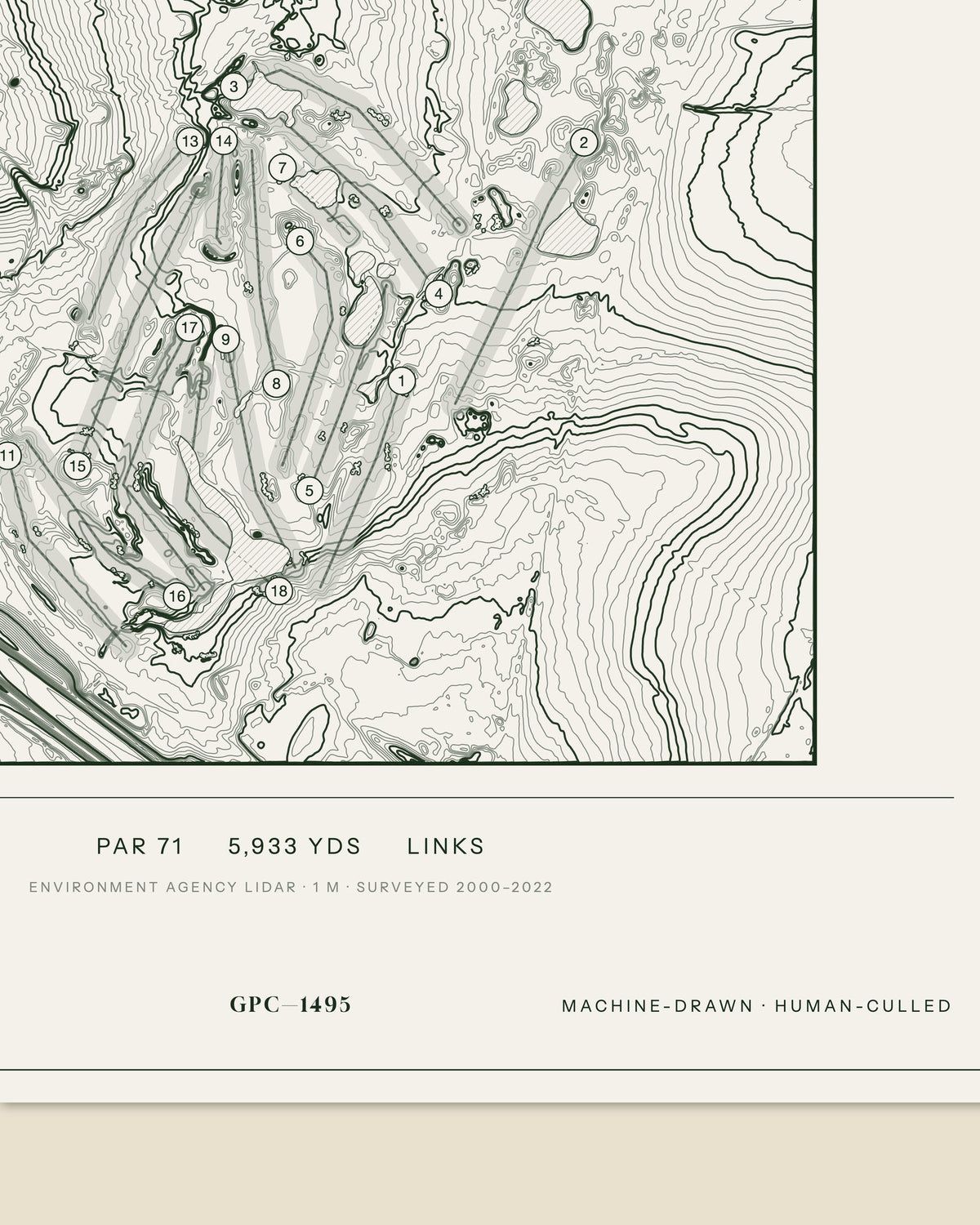The Belfry, Warwickshire print, data strip and edition mark