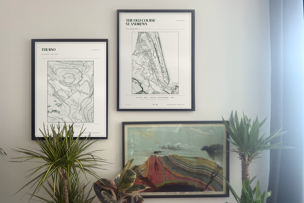Thurso, Caithness and  prints, framed, gallery wall