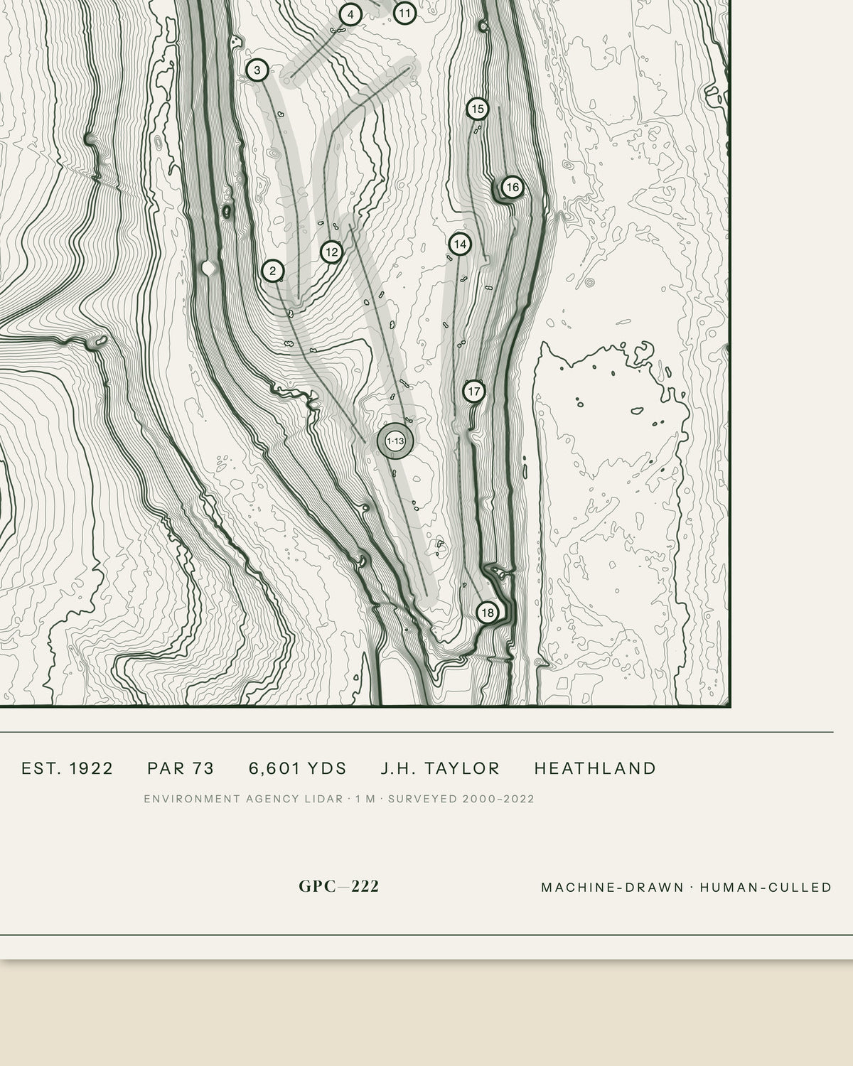 West Herts, Hertfordshire print, data strip and edition mark