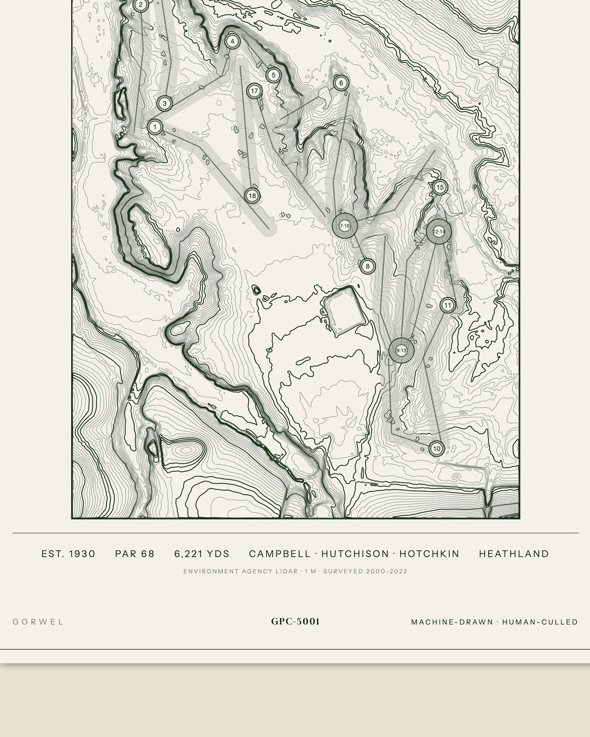 West Sussex Pulborough, Sussex print, data strip and edition mark