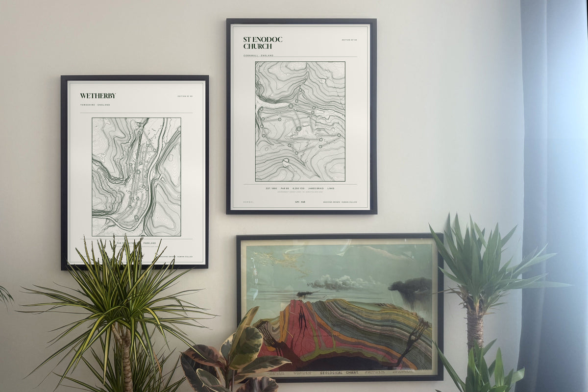 Wetherby, Yorkshire and  prints, framed, gallery wall