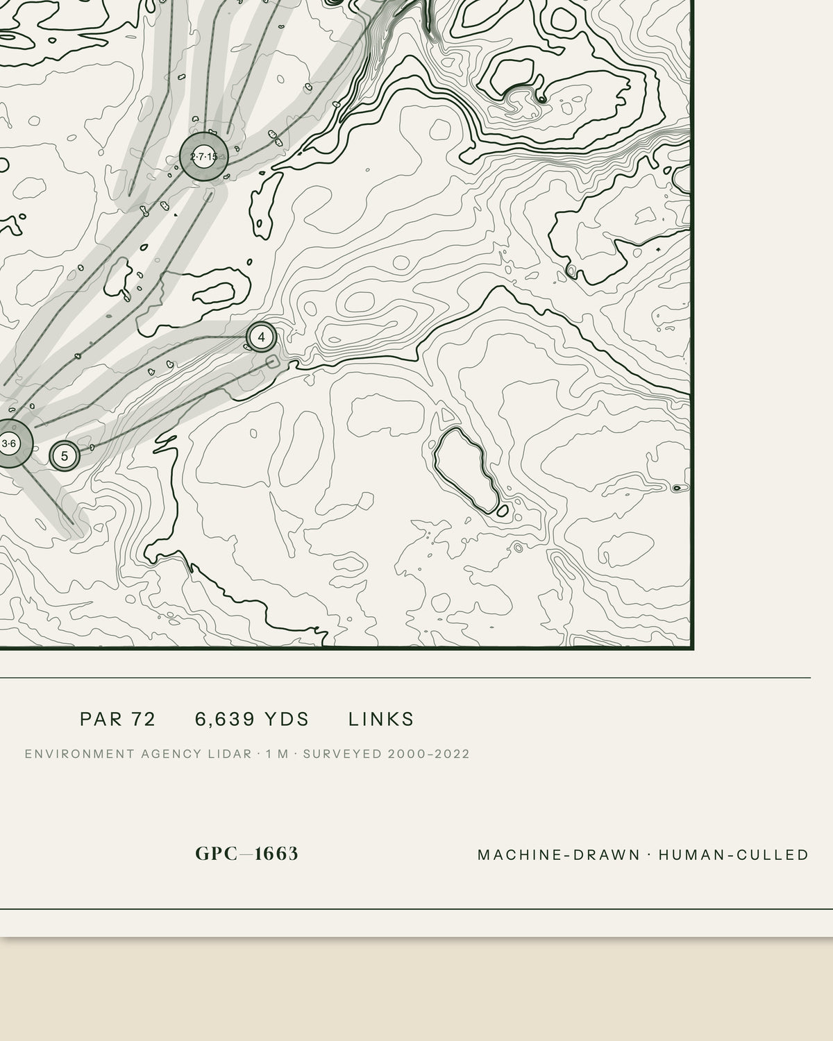 Wilmslow, Cheshire print, data strip and edition mark