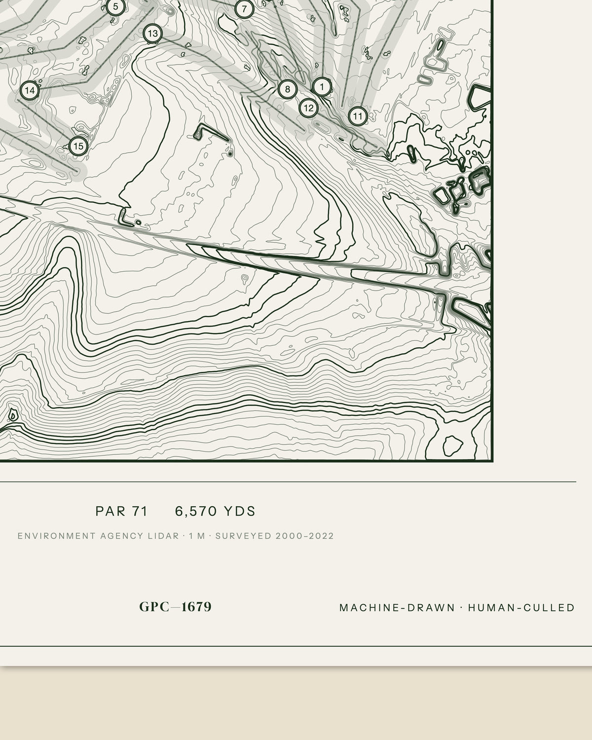 Witney Lakes Resort, Oxfordshire print, data strip and edition mark
